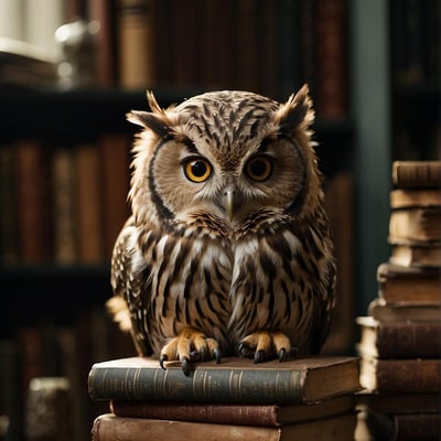 Livres et chouette
